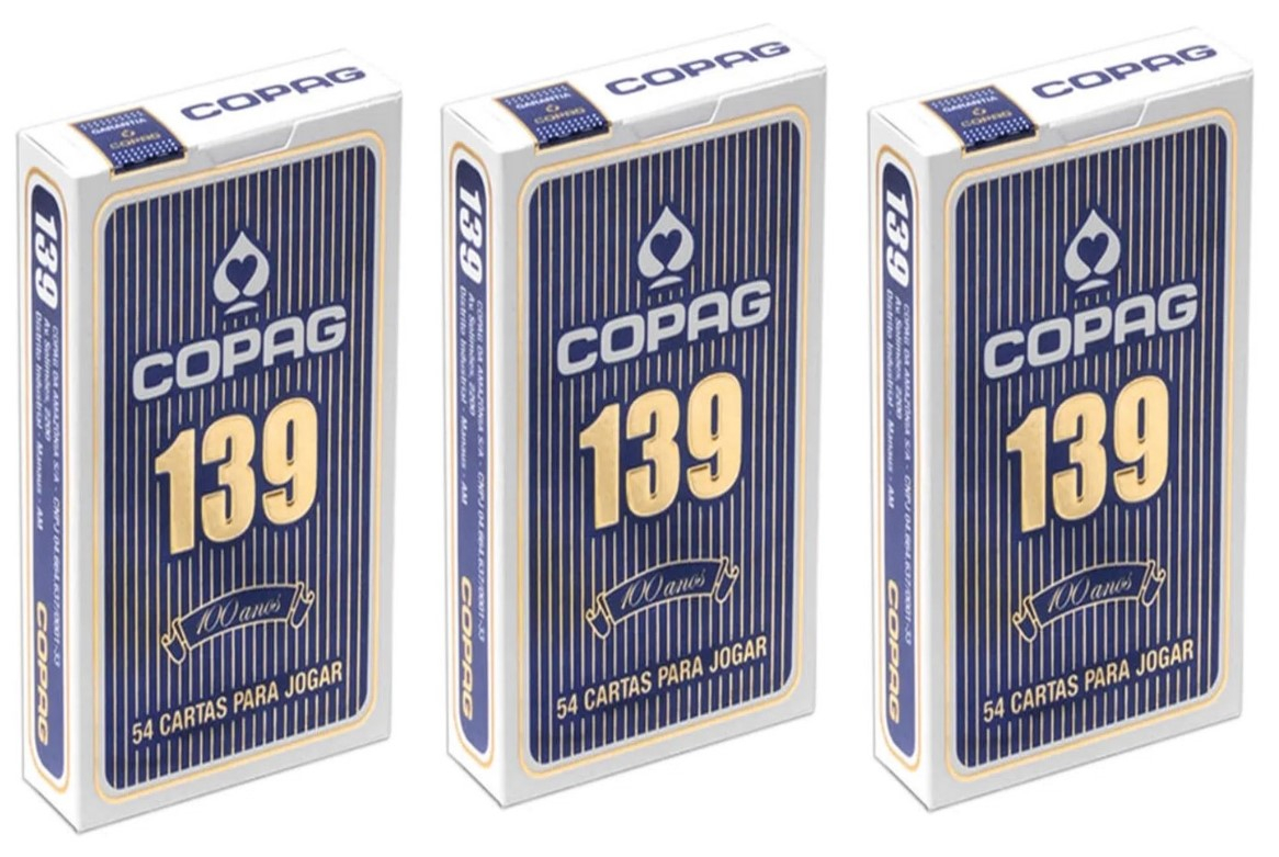 2 Baralho Copag 139 Original Premium Jogo Buraco 108 Cartas