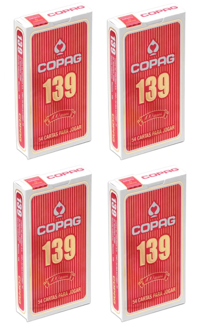 2 Baralho Copag 139 Original Premium Jogo Buraco 108 Cartas